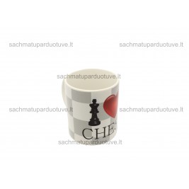 Puodelis "I LOVE CHESS"