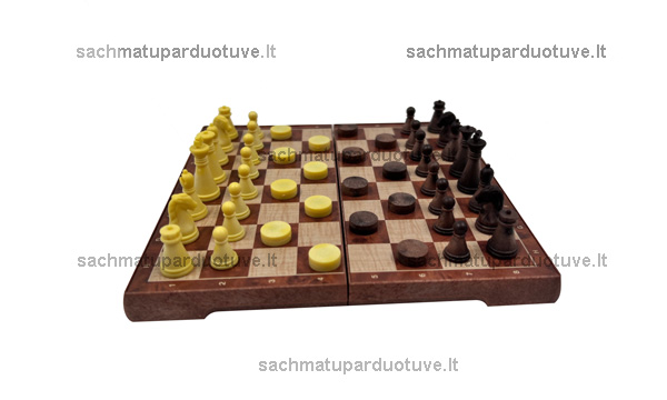 Mini magnetiniai šachmatai ir šaškės (Cayro)