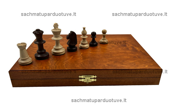 Dėžutė su Staunton Nr. 5 šachmatais
