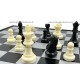 Magnetiniai šachmatai+šaškės