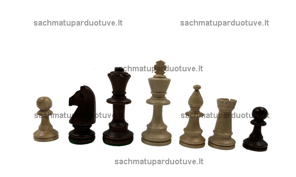 Šachmatų figūros Staunton Nr. 6 (pilkintos)